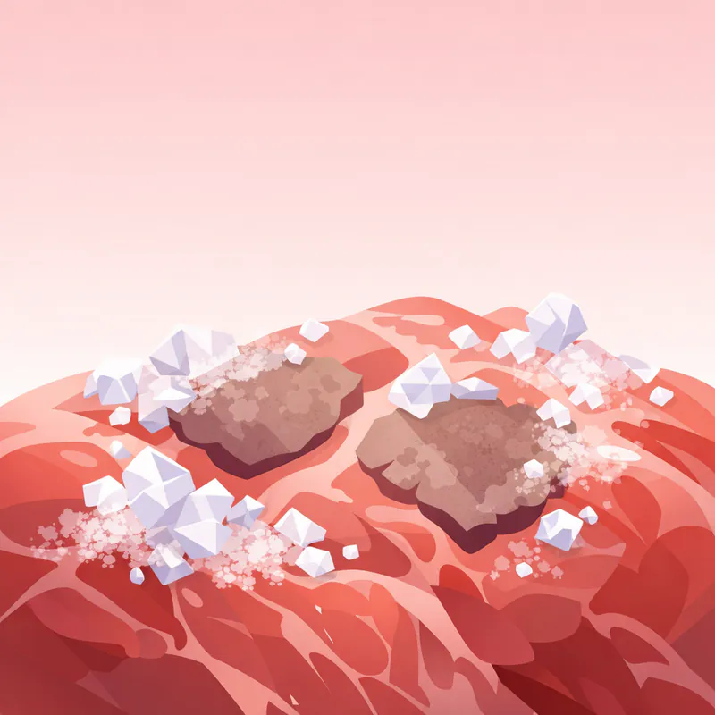 Why does my frozen food get weird dry spots?