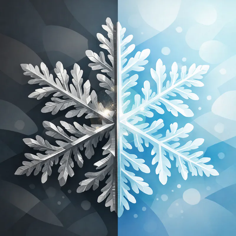 The Branching Pattern in Snowflakes and Metals