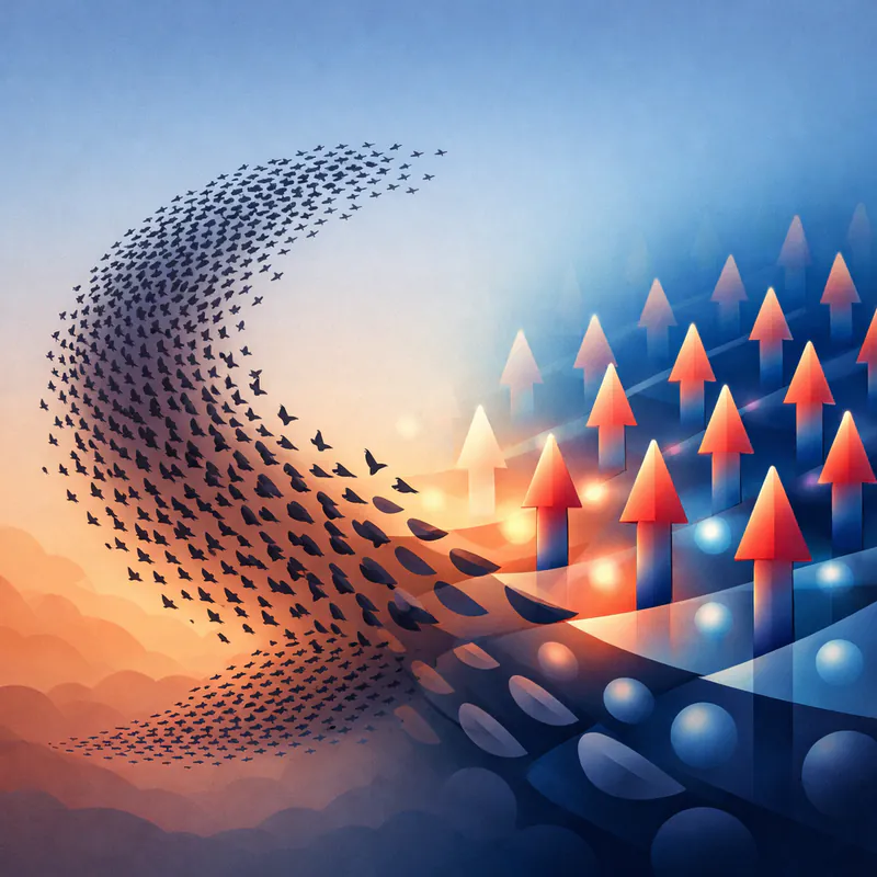 The Same Math in Bird Flocks and Magnets