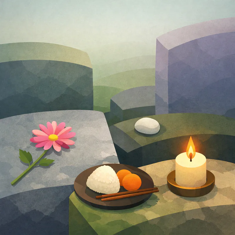 Why we leave things at graves