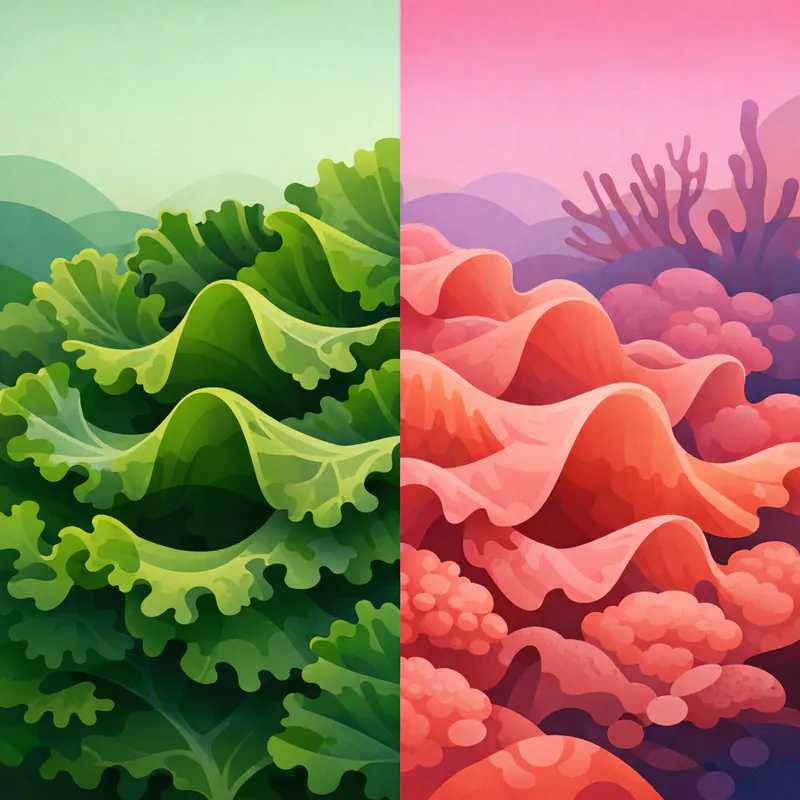 The Hidden Math in Lettuce and Coral