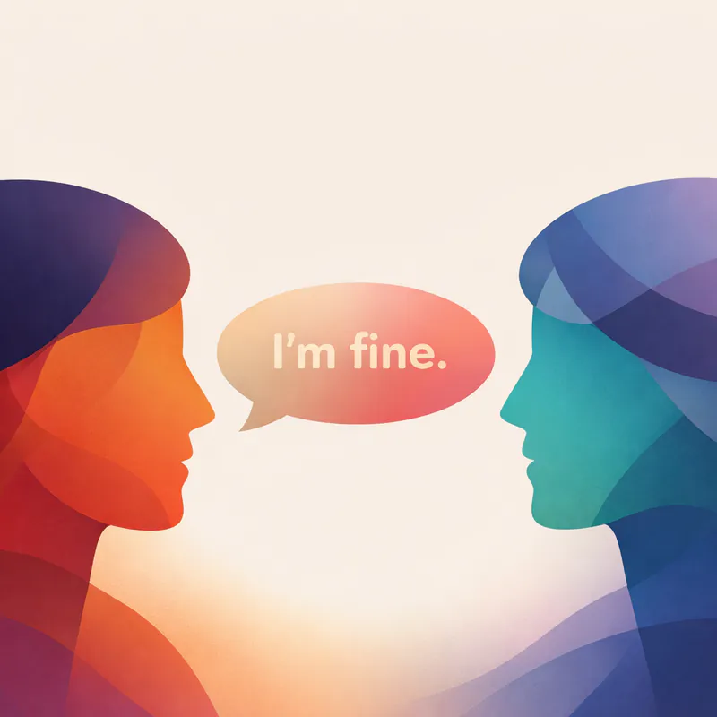 Why we say 'I'm fine' when we aren't