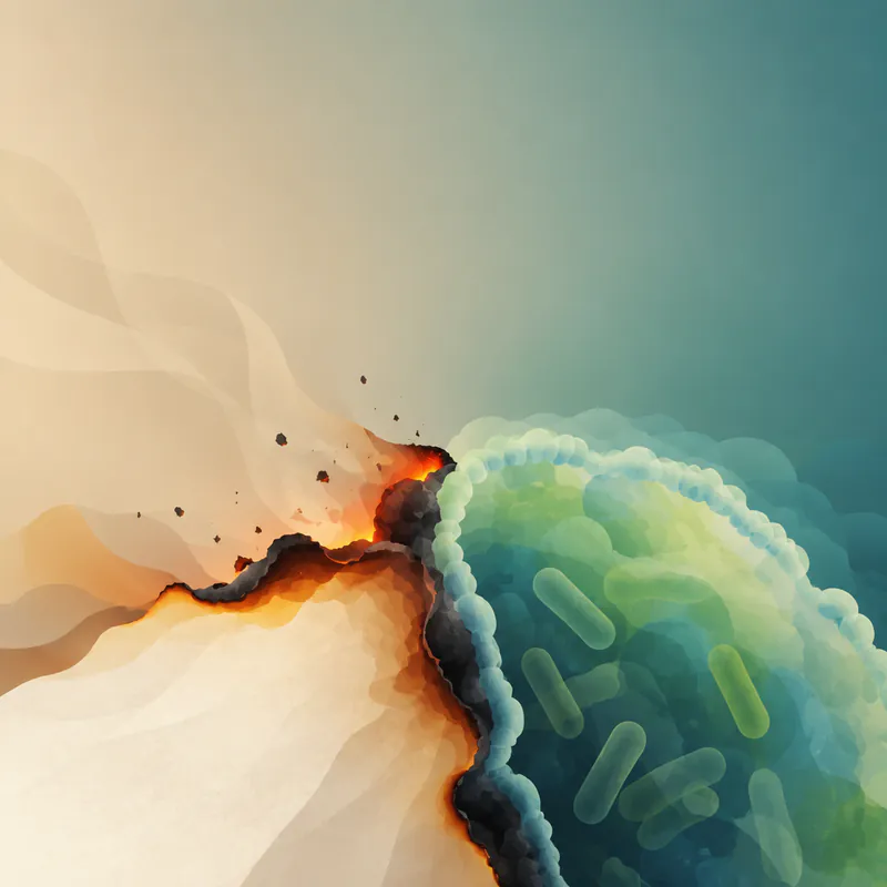 The Edge Pattern in Fire and Bacteria