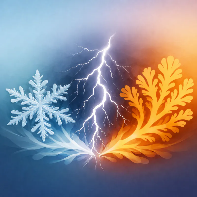The Pattern in Lightning and Snowflakes