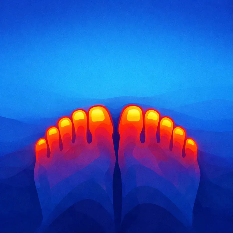 Warm Your Feet to Fall Asleep Faster