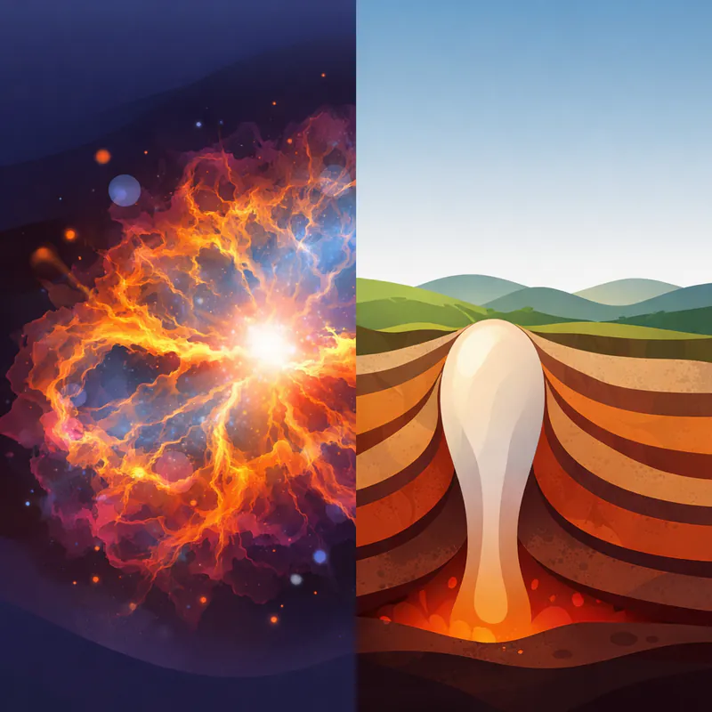 The Fingers in Stars and Salt Domes