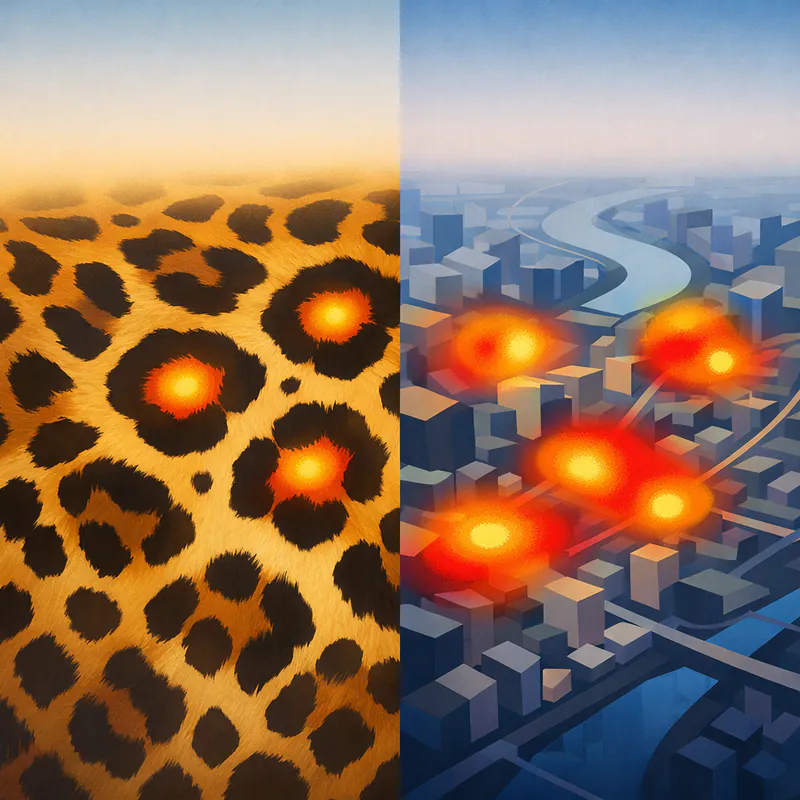 The Pattern in a Leopard's Spots and Crime Hotspots