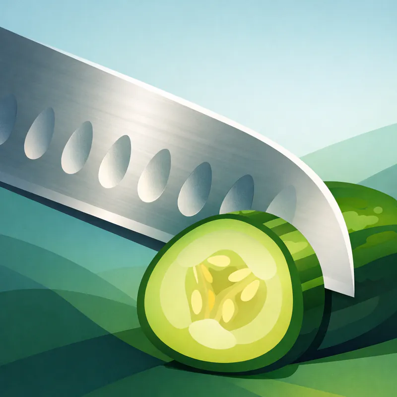 Kitchen Knives: The Secret of Those Dimples