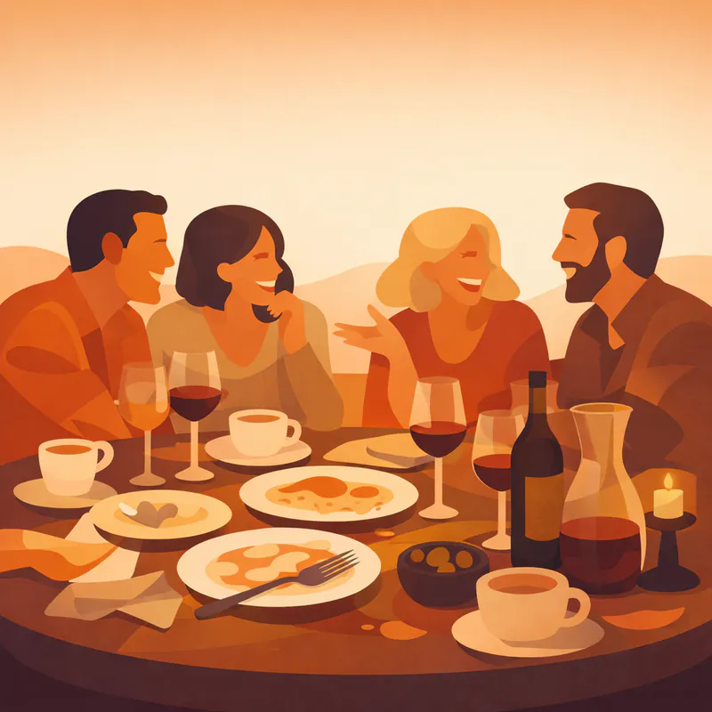 The word for when you don't want dinner to end