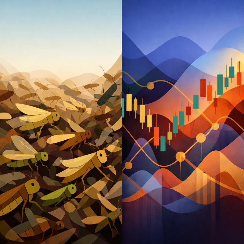 The Swarm in Insects and Stock Markets