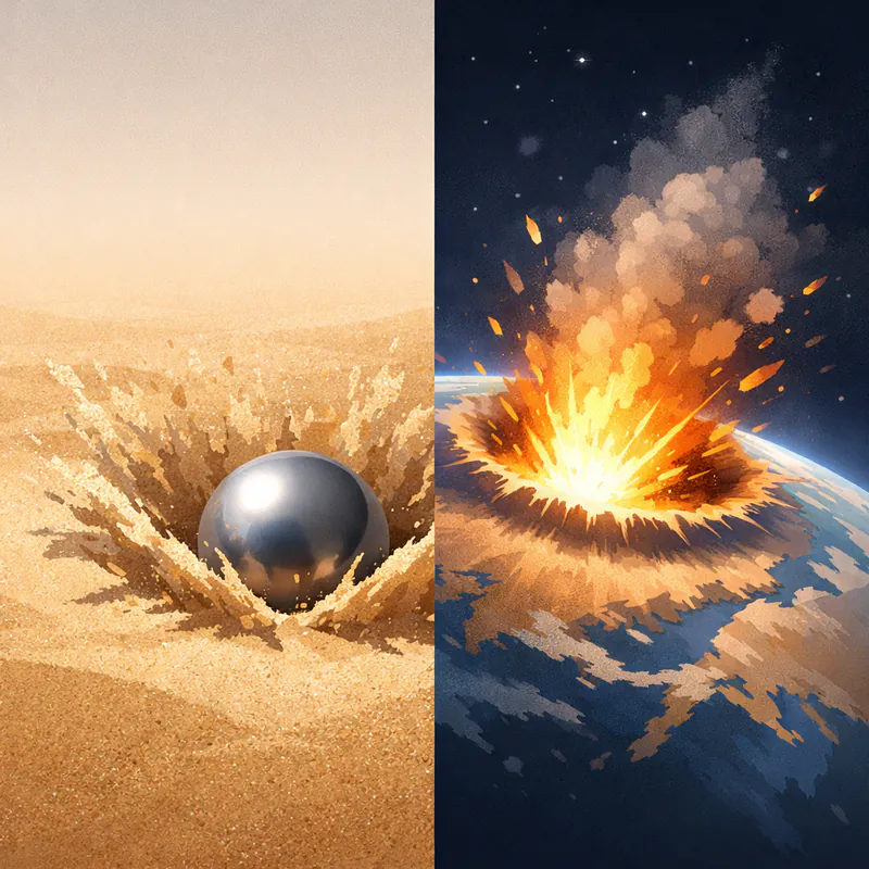The Cosmic Blueprint in Sand and Space