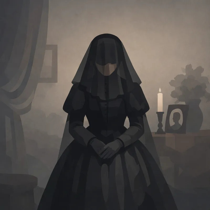Why was funeral wear once so strict?